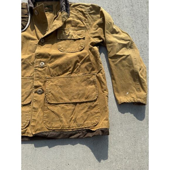 Vintage 70s Saftbak Duck Hunting Jacket Canvas Game Pouch Behind Water Repellent - Picture 6 of 16